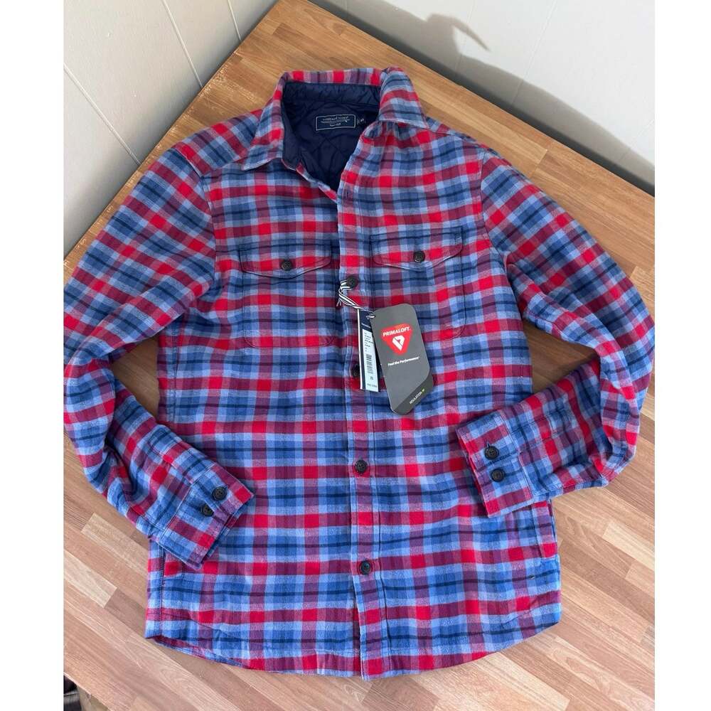 Vineyard Vines Snowy Pines Flannel Shirt Jacket PrimaLoft Mens XS nwt